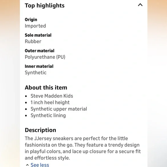 Steve Madden Kids Sneakers with Silver and White Accents - Picture 9 of 9